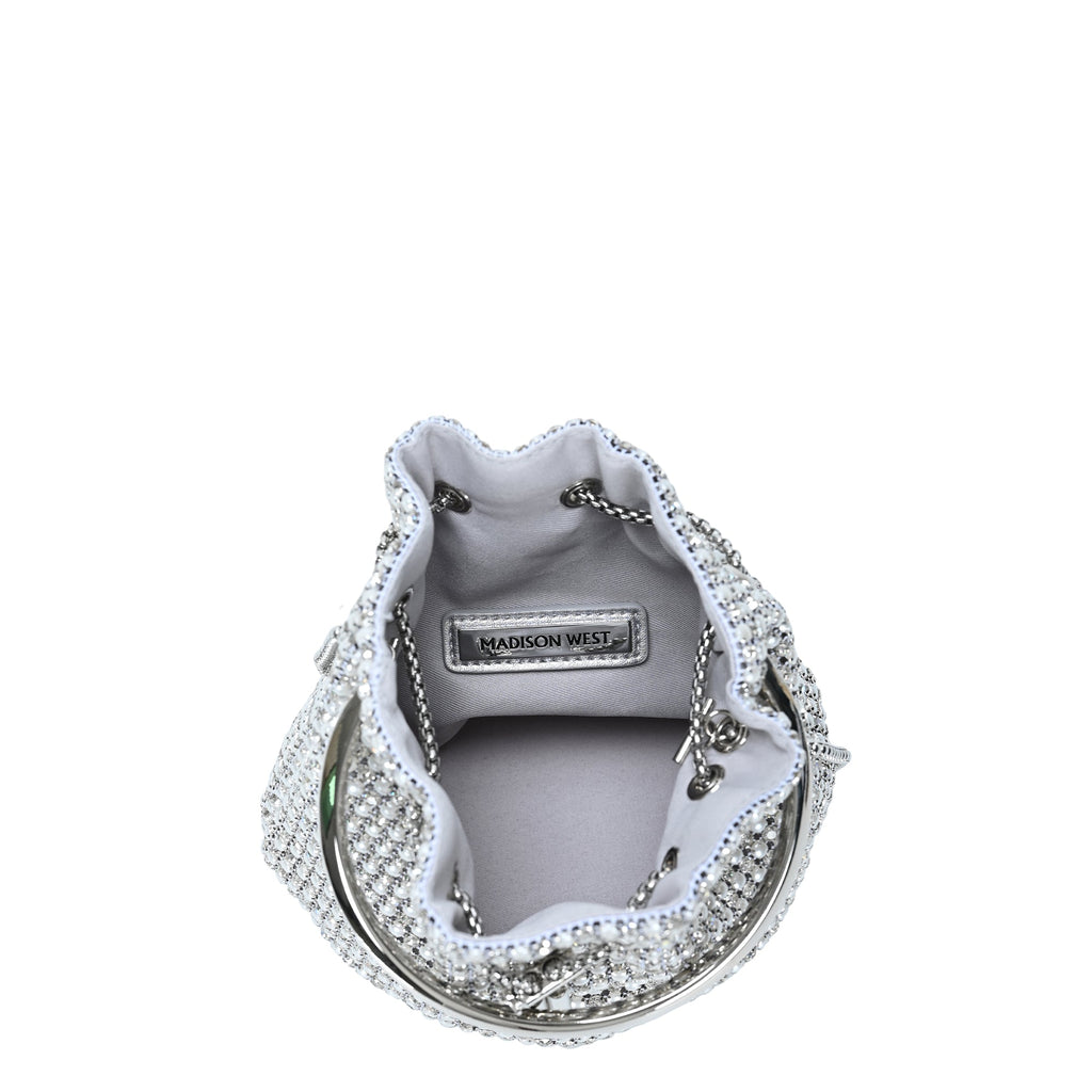 The Zafira Rhinestones & Pearls Evening Bag