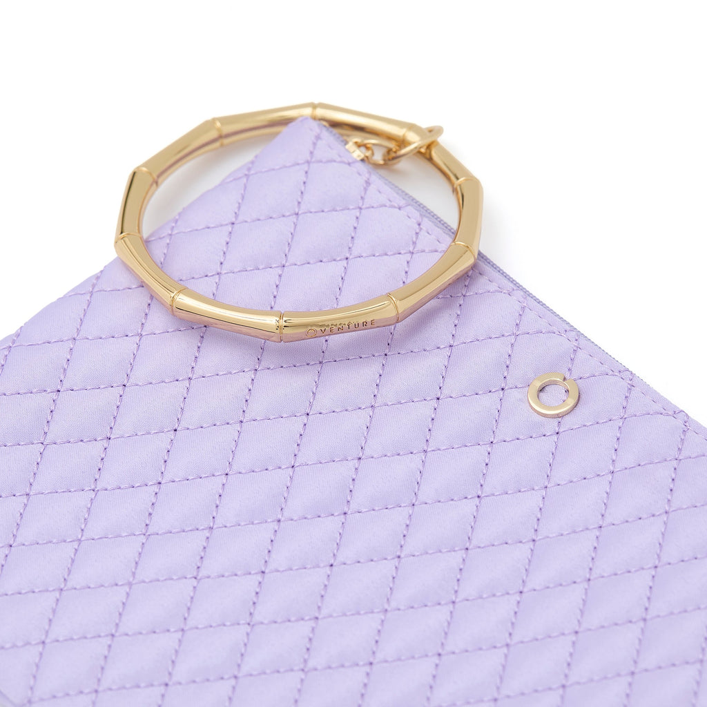 The Bracelet Pouch — Lavender Quilted