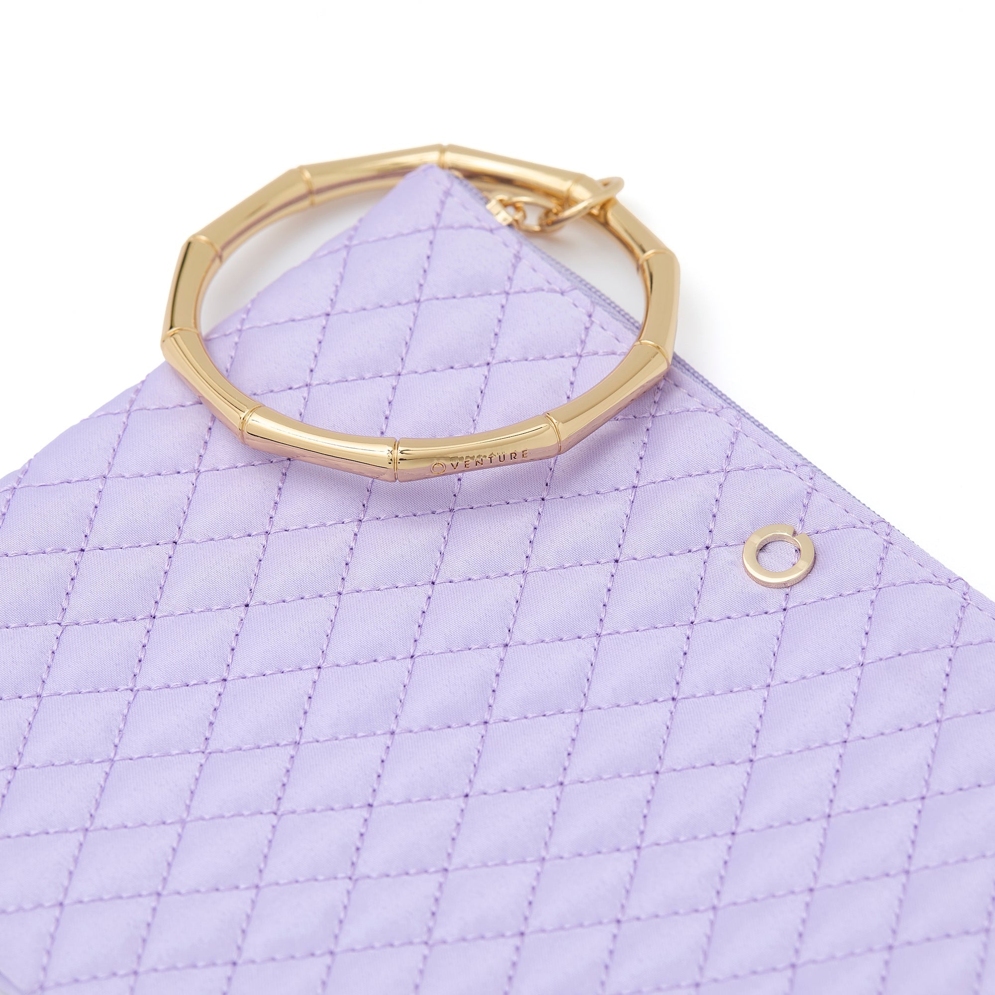 The Bracelet Pouch — Lavender Quilted