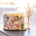 Centerpiece Botanical Candle - Blushing Rosewood