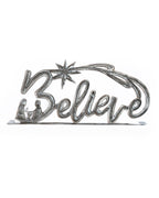 Believe Standing Metal Art