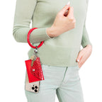 Keychain Wallet — Red Leather Envelope Wallet