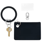Large Pouch Wristlet Set - Black