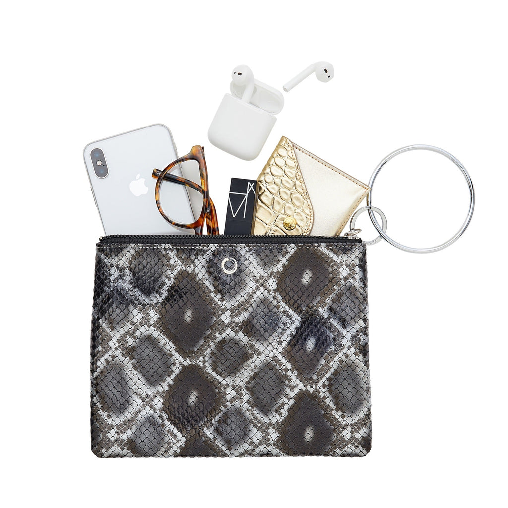 The Bracelet Pouch — Black Python