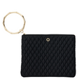 The Bracelet Pouch — Black Quilted