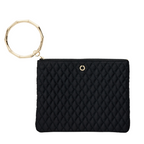 The Bracelet Pouch — Black Quilted