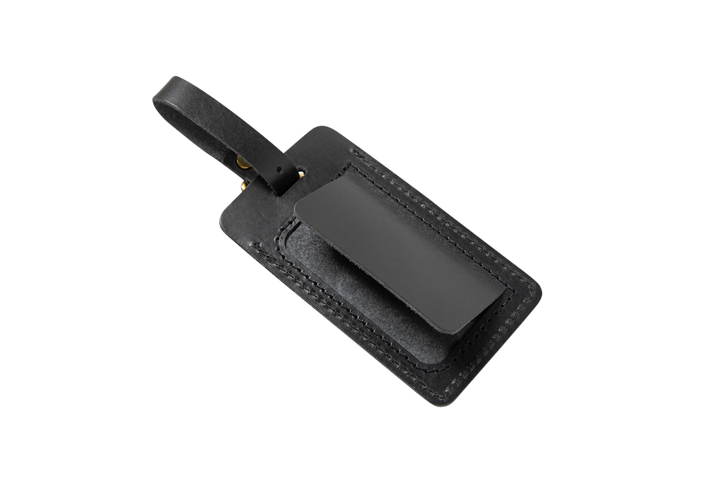 Personalized Sewn Leather Luggage Tag
