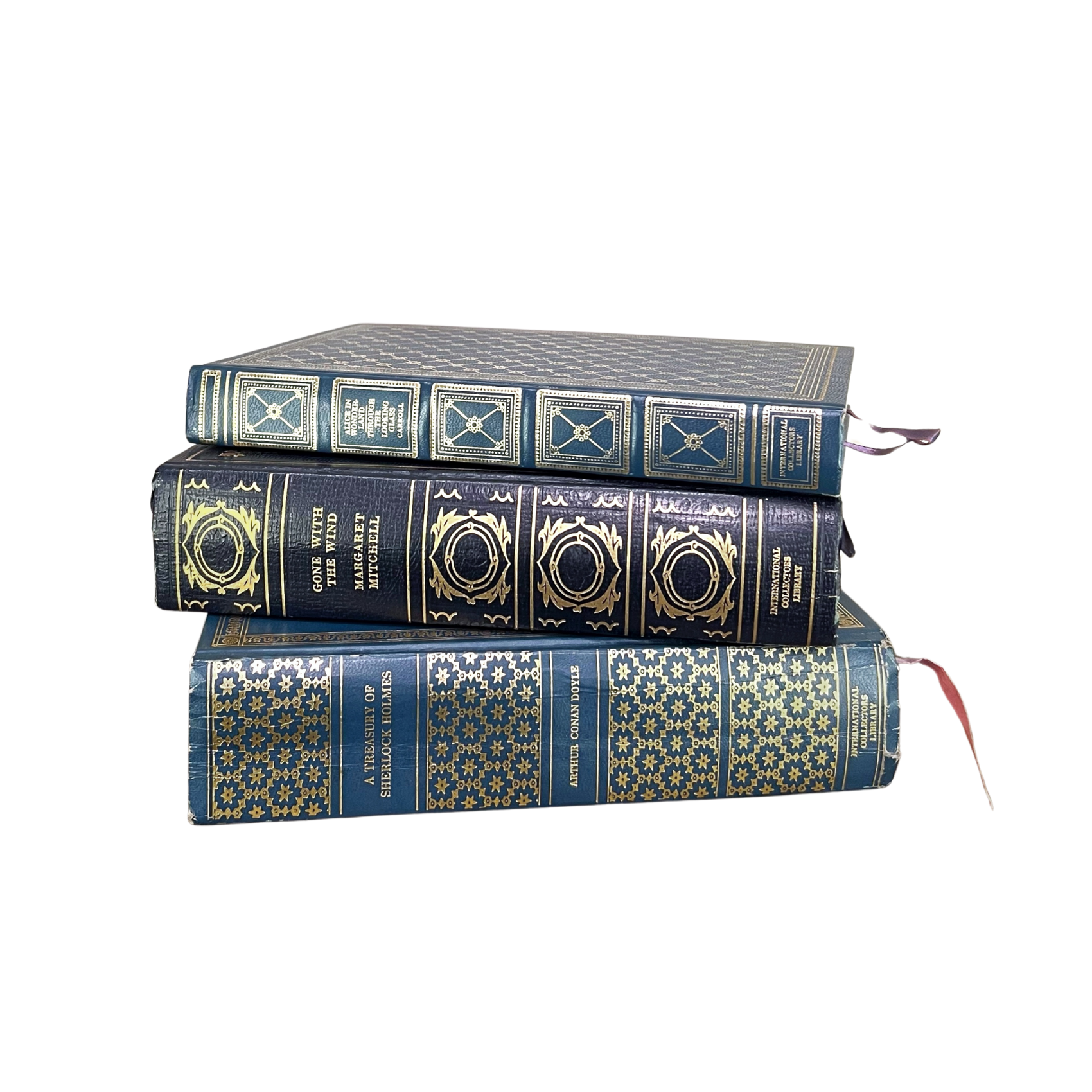 Vintage Blue Gilded Books - Classics