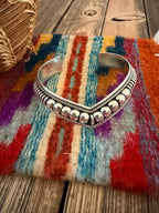 Handcrafted Rolled Sterling Silver Cuff Bracelet