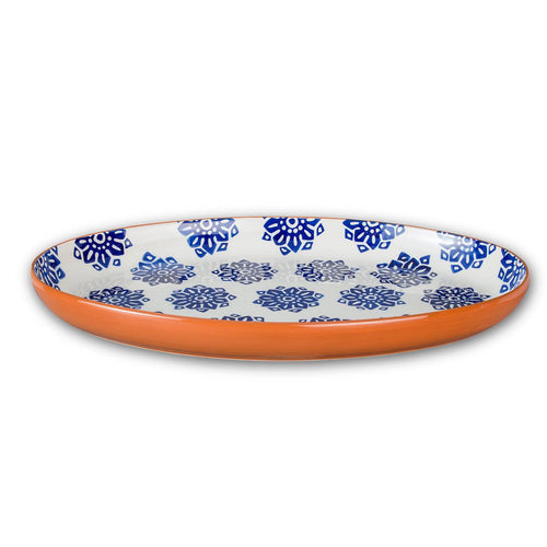 Azul Tile 19'' Oversized Oval Serving Platter - Che Cose Belle