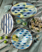 Mediterranean Sea Fish 15'' Oval Serving Bowl - Che Cose Belle