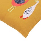 Hand Embroidered Birds Pillow Cover 20" x 20"