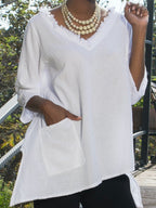 Zoe Top - Looser Fitting Comfort 100% Cotton Gauze