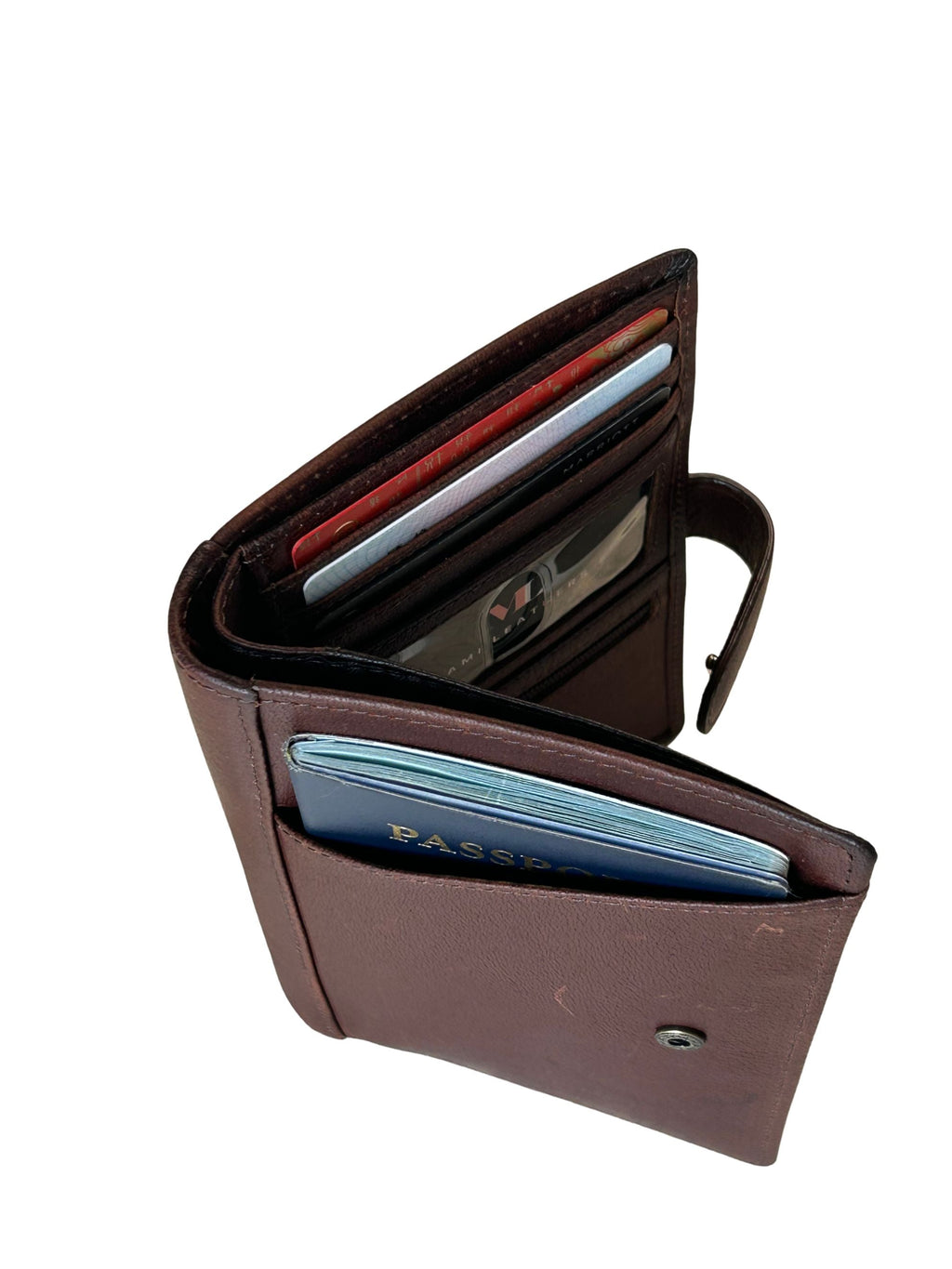 Cambridge Full-Grain Leather Passport Wallet