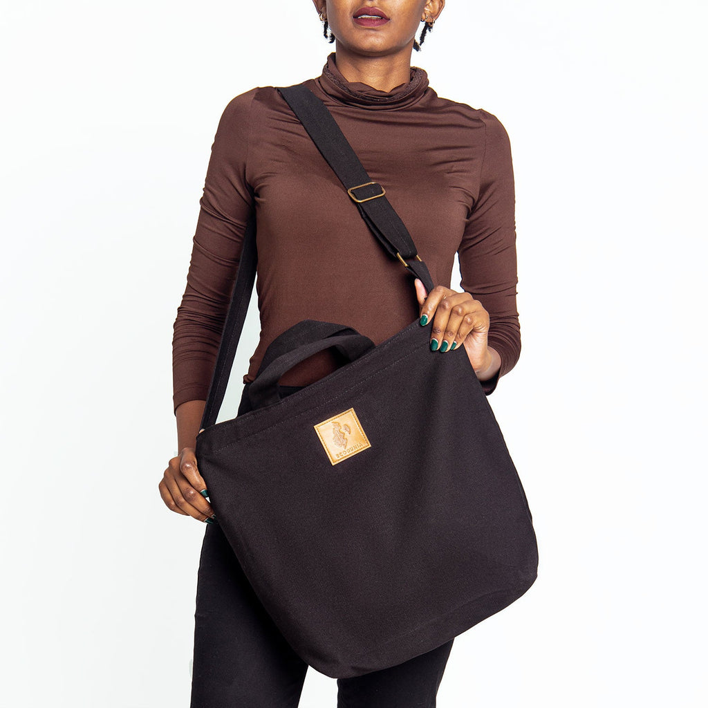 Canvas Carry-All Crossbody Bag for Men & Women | Amani