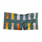 Microfiber Beach Towel | Cat Paws