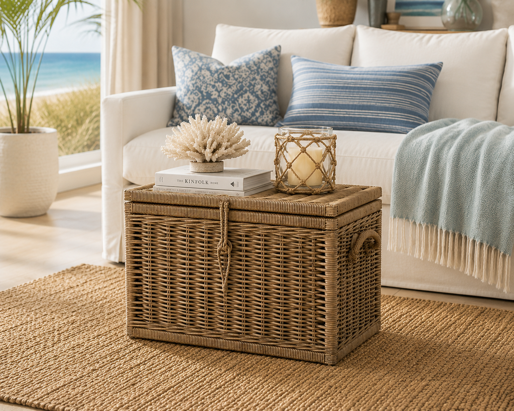 Key Largo Rattan Storage Trunk