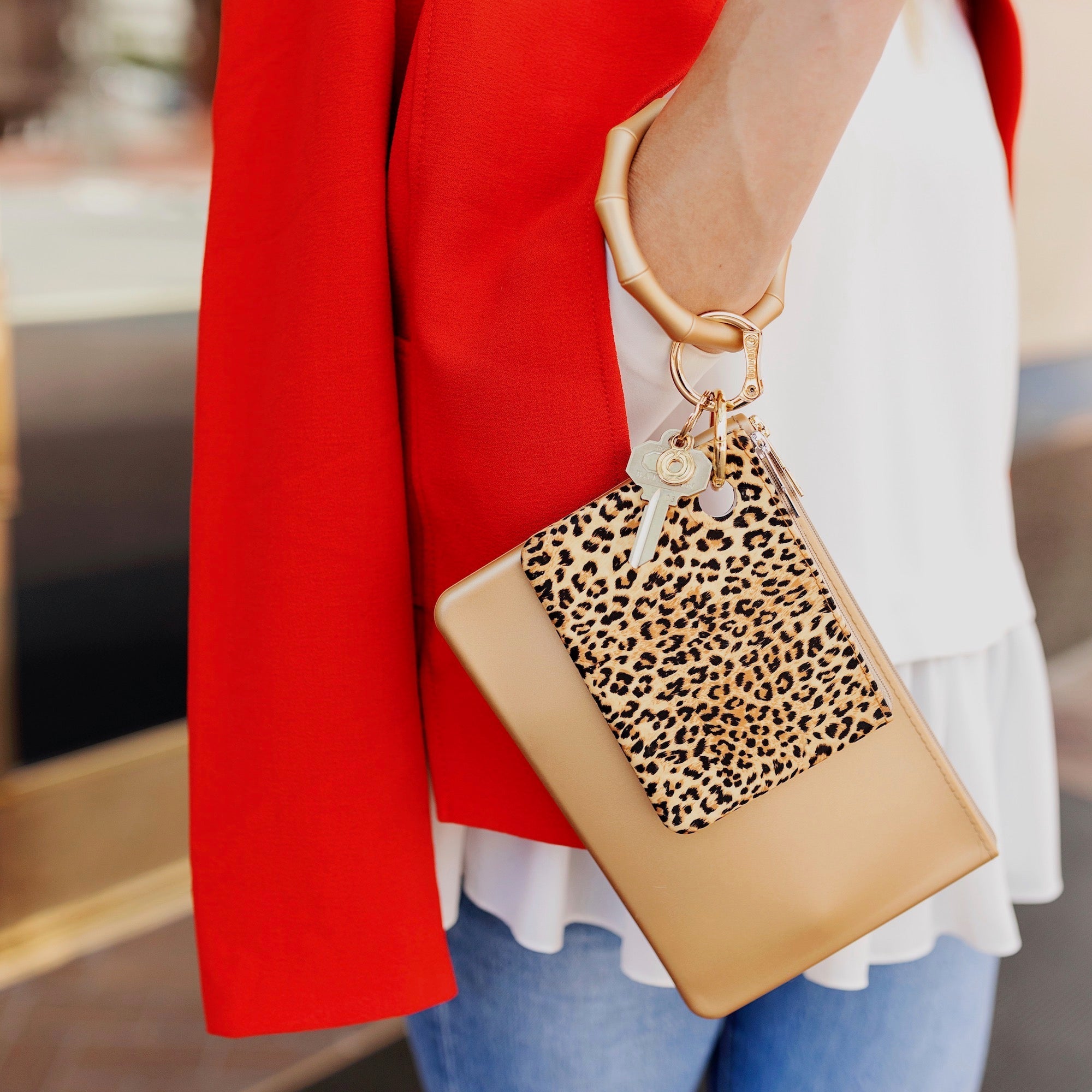 Mini Pouch — Cheetah Silicone