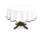 White Round Tablecloth