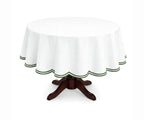White Round Tablecloth