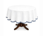 White Round Tablecloth