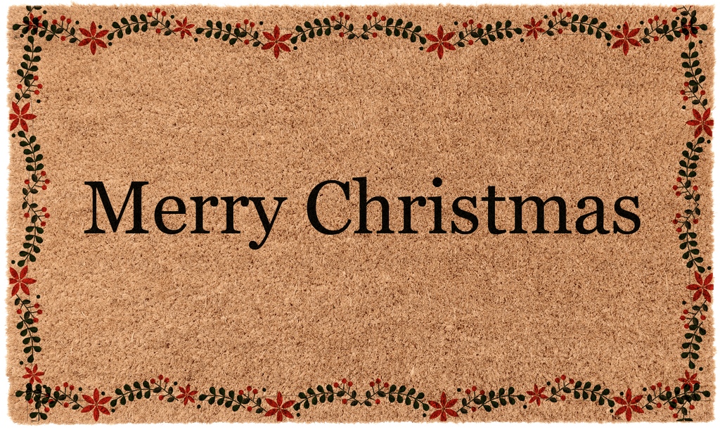 Christmas Poinsettia Border