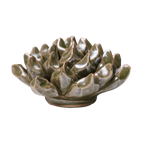 Ceramic Flower Wall Art Succulent Green 6: Large Succulent Green