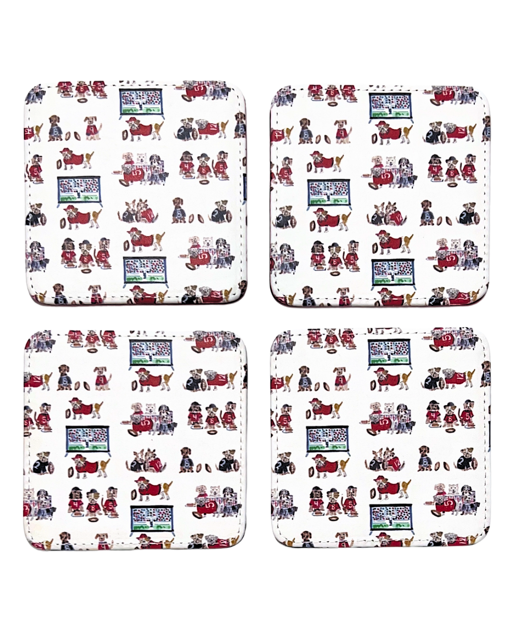 Go Dawgs Coasters, Set of 4