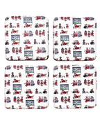 Go Dawgs Coasters, Set of 4