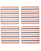 Spirit Dog in Orange Coasters, Set of 4