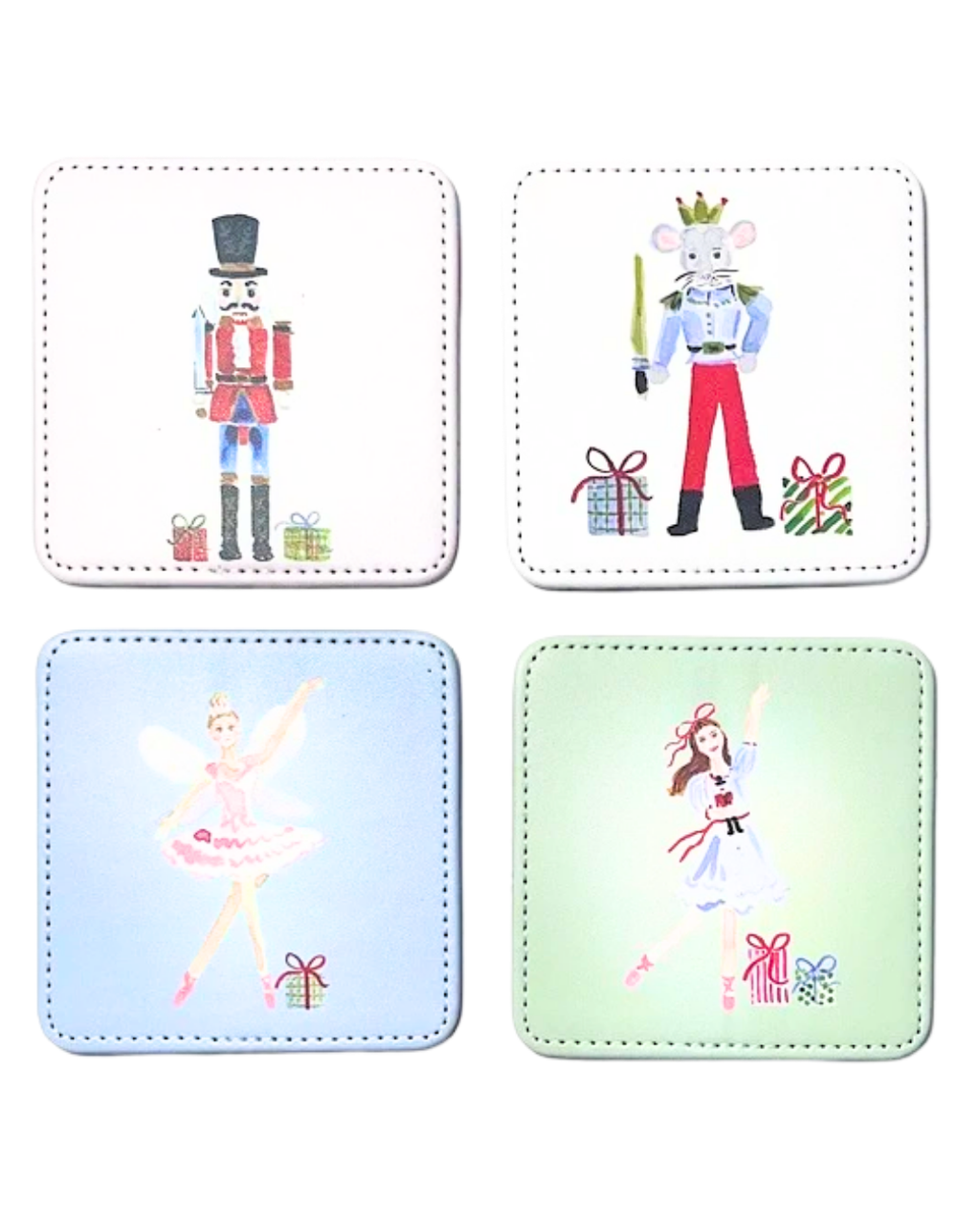 Nutcracker Ballet Coasters, Set of 4