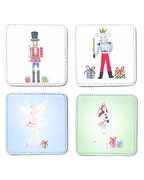 Nutcracker Ballet Coasters, Set of 4