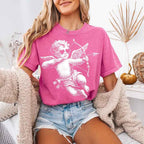 Comfort Colors Halftone Cupid V-Day Tee – Pixel Art Valentine T-shirt