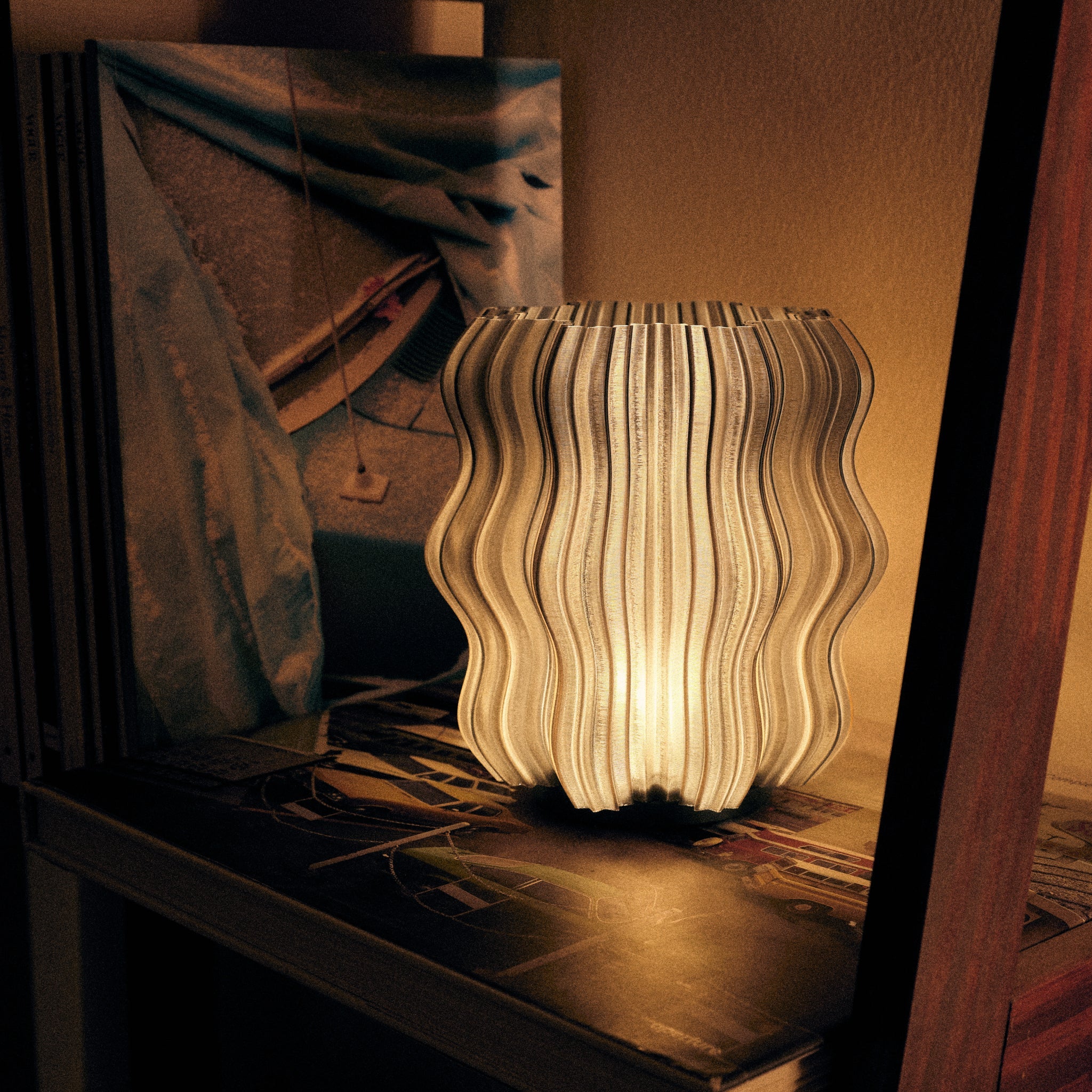 Cordless Mini Wavy Lamp