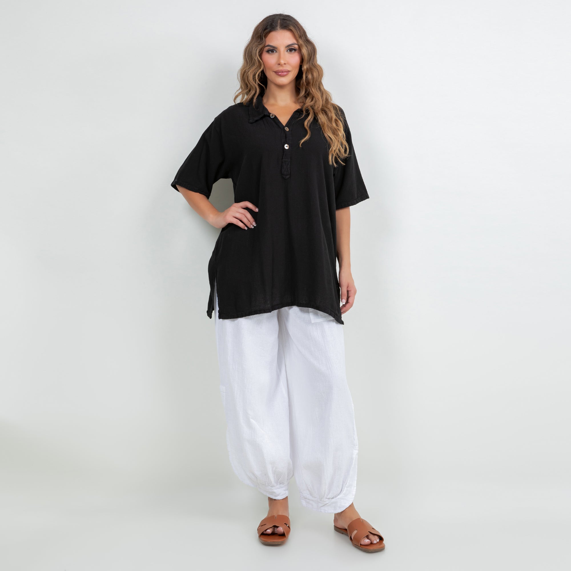 Deloris Pants 100% Cotton Gauze- With Pockets!
