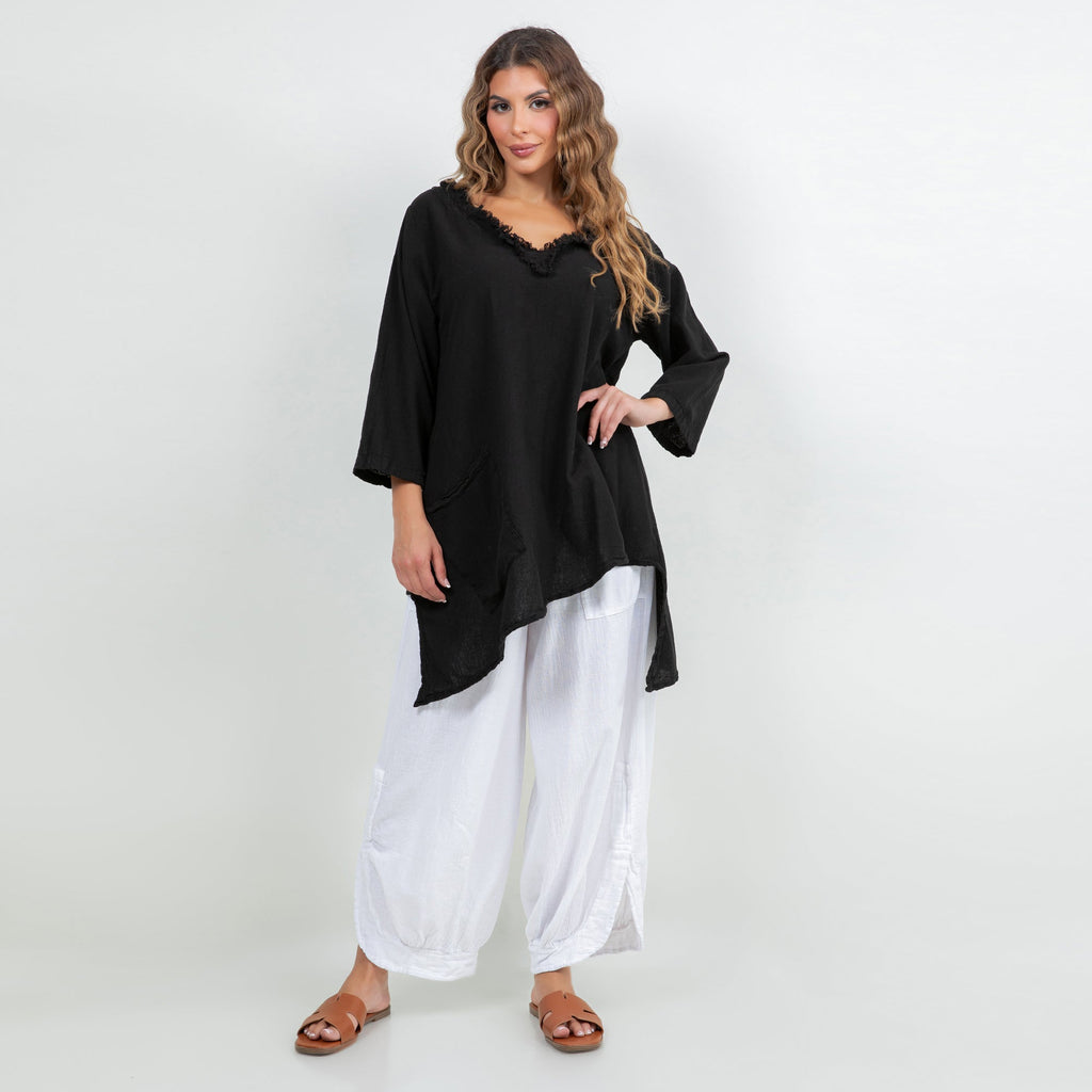 Zoe Top - Looser Fitting Comfort 100% Cotton Gauze