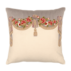 Hand Embroidered Silk Pillow Cover 20" x 20"