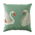 Hand Embroidered Birds Pillow Cover 20" x 20"
