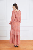 Esme Dress in Saffron Dot