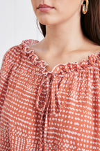 Esme Dress in Saffron Dot