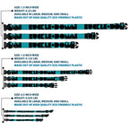 Plastic Clip Collar - BUCKLE-DOWN Shapes Dot Turquoise/White/Black