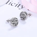 Sterling Silver Artisan Stud Earrings