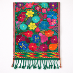 Embroidered Floral Multicolor Table Runner – Fair Trade Guatemalan Textile