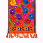 Embroidered Floral Multicolor Table Runner – Fair Trade Guatemalan Textile
