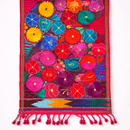 Embroidered Floral Multicolor Table Runner – Fair Trade Guatemalan Textile