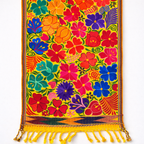 Embroidered Floral Multicolor Table Runner – Fair Trade Guatemalan Textile