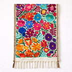 Embroidered Floral Multicolor Table Runner – Fair Trade Guatemalan Textile