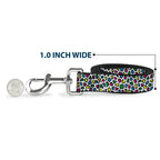 Dog Leash - Leopard White/Multi Color