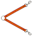Dog Leash Splitter - BUCKLE-DOWN Shapes Red/Orange