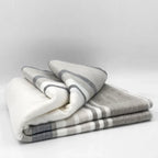 Alpaca Bed Blanket - Striped